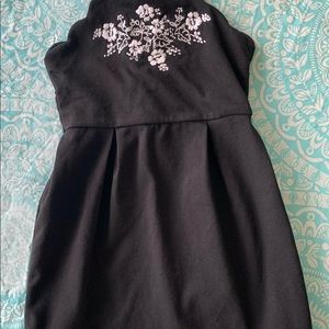 Black janie and jack embroided dress 5